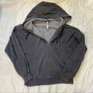 Free people half zip hoody